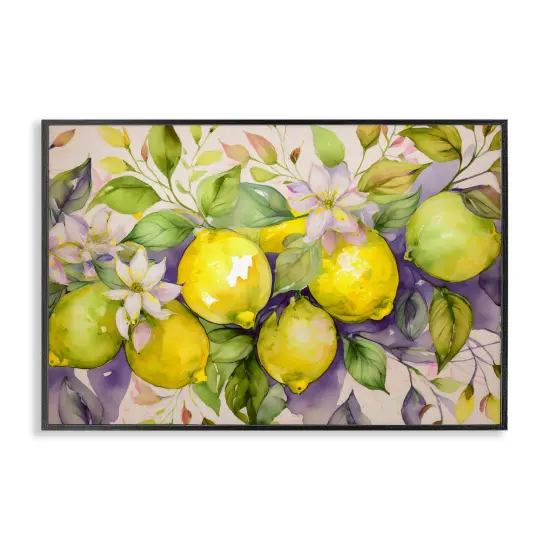 Stupell Industries Cottage Lemon Blooms Framed Giclee Wall Art Design by Alina Georgescu {1}