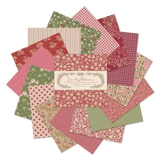 Tilda Fabrics Creating Memories Winter Charm Pack - 32 Pieces - 5" x 5" - 100% Cotton {2}