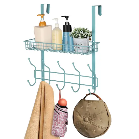 Hat Rack Door Rear Hook Rack Key Hanger Storage Anti-Rust Chrome Finish {1}