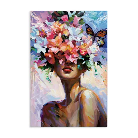 Stupell Industries Surrounded By Florals Canvas Wall Art Design by Leon Devenice {1}