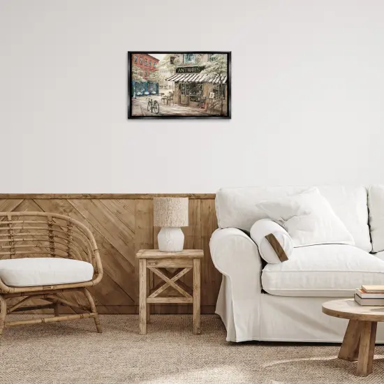 Stupell Industries Cozy Town Antiques Shop Floater Framed Canvas Wall Art Design by Ruane Manning {8}