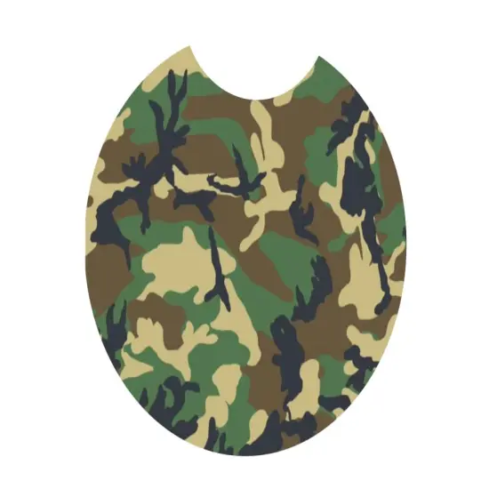 Army Camo Ceramic Car Coaster Set 2.56" (2 Pack) {1}