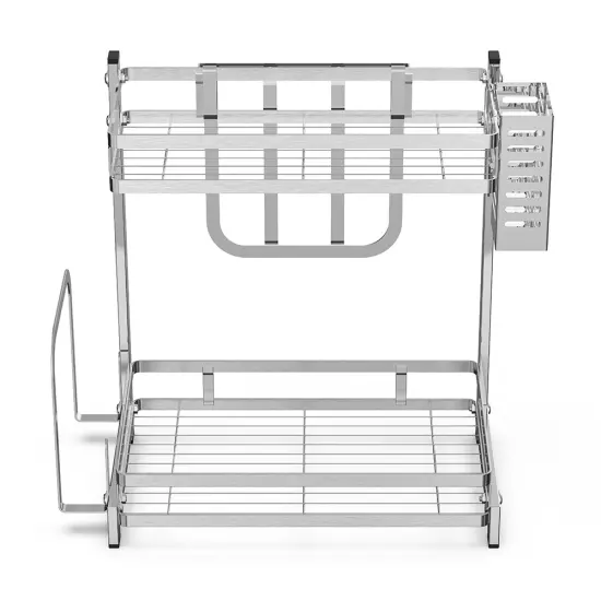 2-Tier Spices Kitchen Utensils Standing Storage Rack Jars Bottles Cup Rack Home Storage Rack {5}