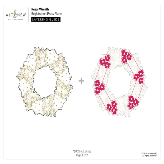 Regal Wreath Registration Press Plate Set {3}