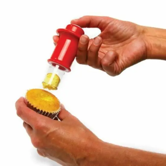 Norpro 3 Piece Cupcake Corer Set - Small and Large Corers with Cake Ejector {3}