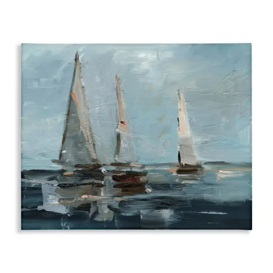 Stupell Industries Moody Sailboats Maritime Canvas Wall Art Design by Ethan Harper  {1}