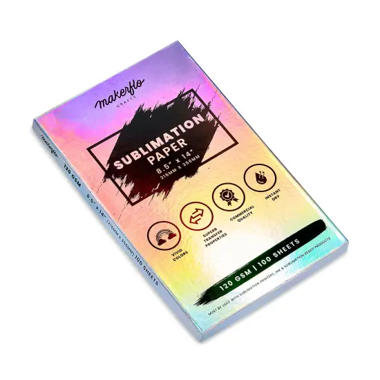 Makerflo Sublimation Paper 8.5 x 14 Inches 100 Sheets Heat Transfer Paper for Tumblers T-Shirts Phone Cases Mugs Printable Stickers Gifting Christmas DIY Enthusiast {3}