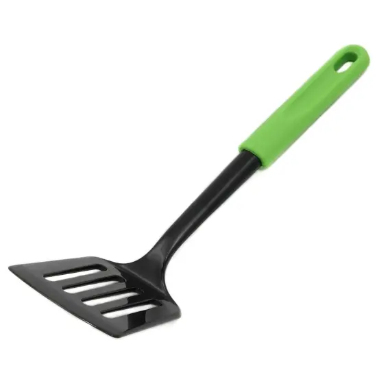 Chef Craft 11.5" Basic Nylon Slottted Turner Spatula Green {1}