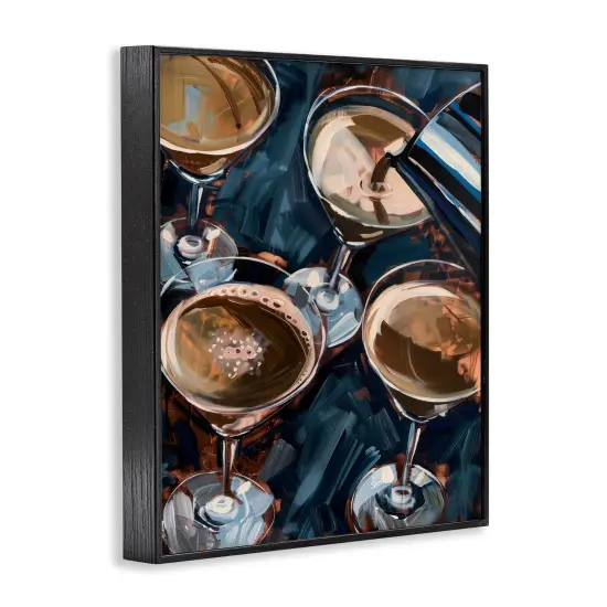 Stupell Industries Pouring Espresso Martini Framed Giclee Wall Art Design by LSR Design Studio {3}