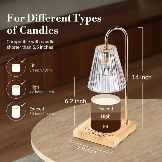 Candle Warmer Lamp Mothers Day Birthday Gift for Mom Women Friend Sister House Warming Gift New Home Bedroom Decor Wax Warmer for Scented Wax Jar Candles {4}