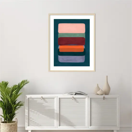 Layered Cake II by Grace Popp Wood Framed Wall Art Print {6}