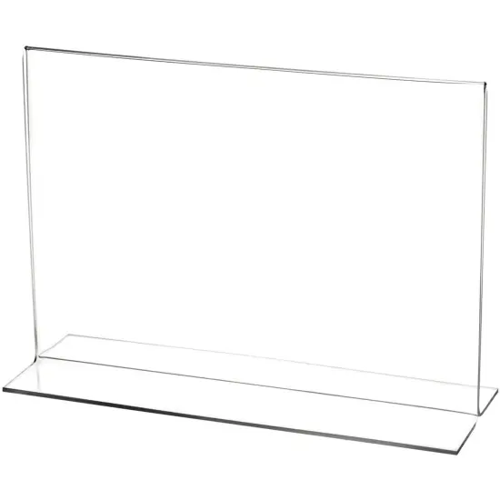 Plymor Clear Acrylic Sign Display / Literature Holder (Bottom-Load), 10" W x 7" H {2}