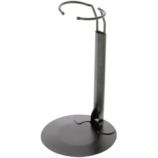 Plymor DSP-60B Black Adjustable Doll Stand, fits 10, 11, 12, 13, and 14 inch Dolls or Action Figures, Waist is 2" - 2.5" wide, 5.5" - 7" around {1}