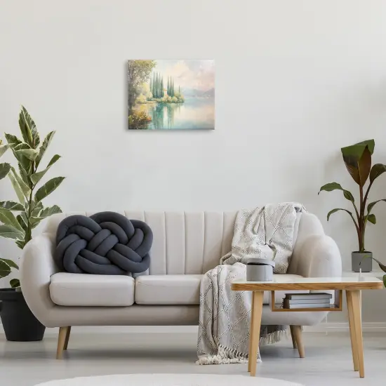 Stupell Industries Lakeside Mansion View Canvas Design by Petal Prints Design {2}