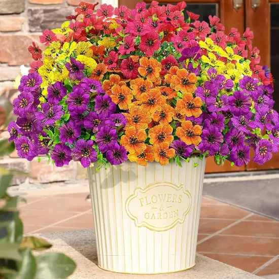 10pcs Artificial Bush Flowers {2}