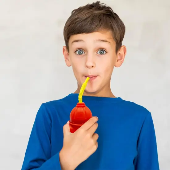 4E's Novelty 4 Pack Fire Hydrant Cups 12oz - Firefighter Birthday Party Decorations, Fireman Theme Party Supplies {6}