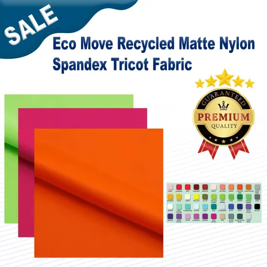 Eco Move Recycled Matte Nylon Spandex Tricot Fabric Sage {2}