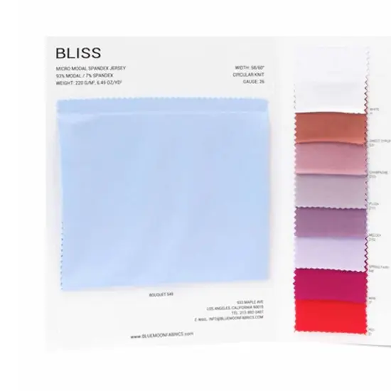 Bliss Micro Modal Spandex Jersey Color Card {4}