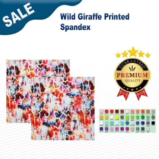 Wild Giraffe Printed Spandex {1}