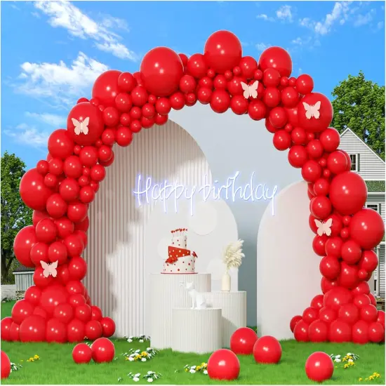 412pcs Red Latex Balloons {1}