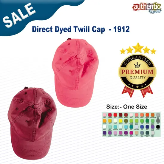 Authentic Pigment&reg; Direct Dyed Twill Cap TULIP {2}