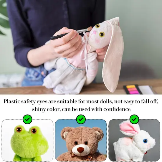 Colored Crochet Eyes with Washers Safety Eyes {5}