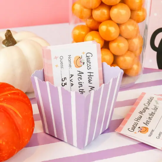 Big Dot of Happiness Purple Stripes - Party Mini Favor Boxes - Simple Party Treat Candy Boxes - Set of 12 {3}