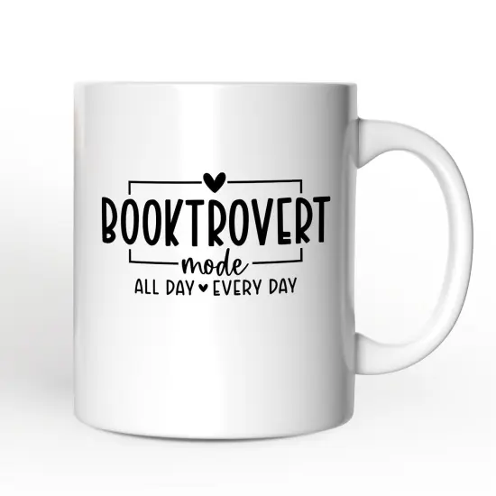 BooktrovertMug, Gift For Book Lovers {1}