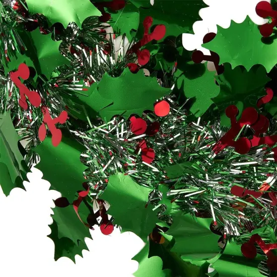 Juvale 3 Pack Mini Green Tinsel Christmas Wreaths for Front Door, 11.8 x 11.8 Inches Christmas Wreath, Holiday Decorations for Door, Windows and Cabinets {3}