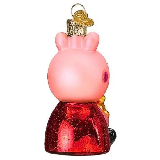Old World Christmas 3.25 In Peppa Pig With Teddy Christmas Tree Ornament , Cartoon Children's Series Pink {2}
