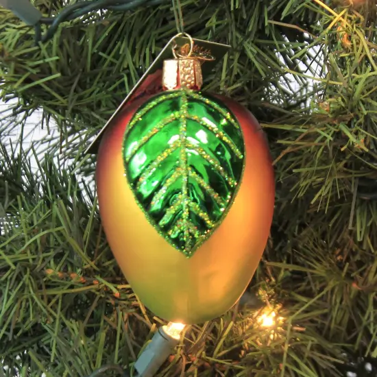 Old World Christmas 3.5 Inch Mango Tree Ornament , Delicious Fruit Multicolored {3}