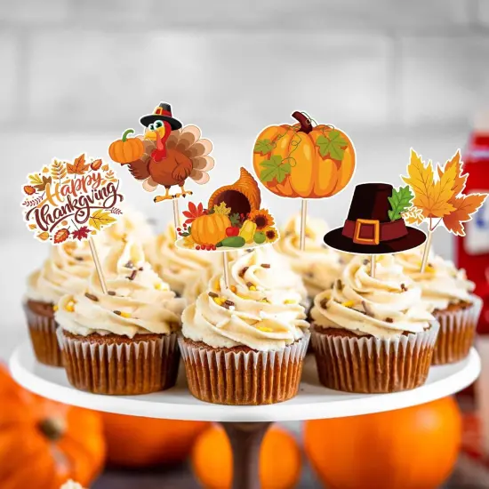 Thanksgiving Cupcake Toppers {2}