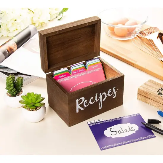 Recipe Card Dividers 4 x 6 Inches (Set of 24) Multicolor {3}