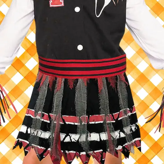 Toddler Scream for the Team Cheerleader Costume Ghost Face Halloween Dress {6}