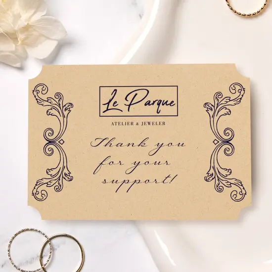 Avery Kraft Brown Postcards, 3-1/2" x 5" Rectangle Scalloped Edge {4}