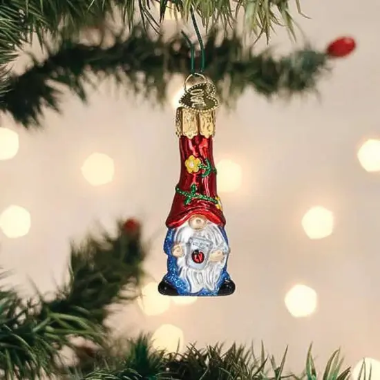 Old World Christmas 2.25 In Mini Garden Gnome Christmas Tree Ornament , Mythical Beings Multicolored {3}