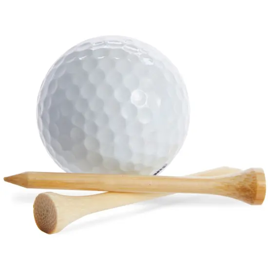 300 Pack Bamboo Golf Tees in Bulk (2 3/4 inch, Natural Wood Color) Brown {7}