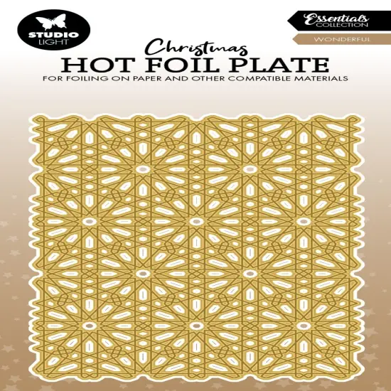 Studio Light Winter Wonderland Hot Foil Plate-Snow Pattern {1}