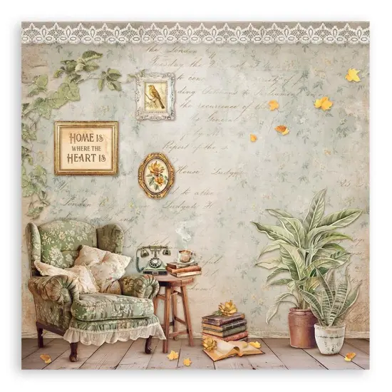 Stamperia Single-Sided Paper Pad 12"X12" 22/Pkg-Golden Harmony {4}