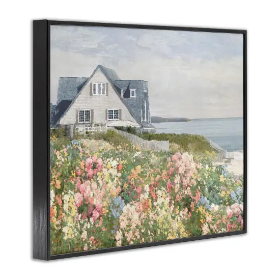Stupell Industries Coastal Cottage Meadow Framed Giclee Design by Amber Sterling {3}