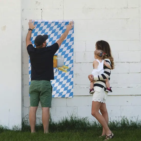 Oktoberfest Flags, Decorative German Beer and Bavarian Flag Design (2 Pack, 35.4 x 60 In) Blue {3}