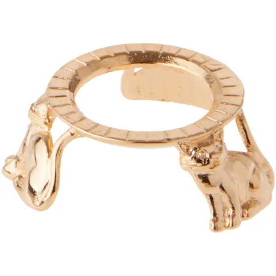 Bard's Gold-toned Egg Stand/Holder, Cats, 0.875" diameter (Fits Hen Sized Eggs) {1}