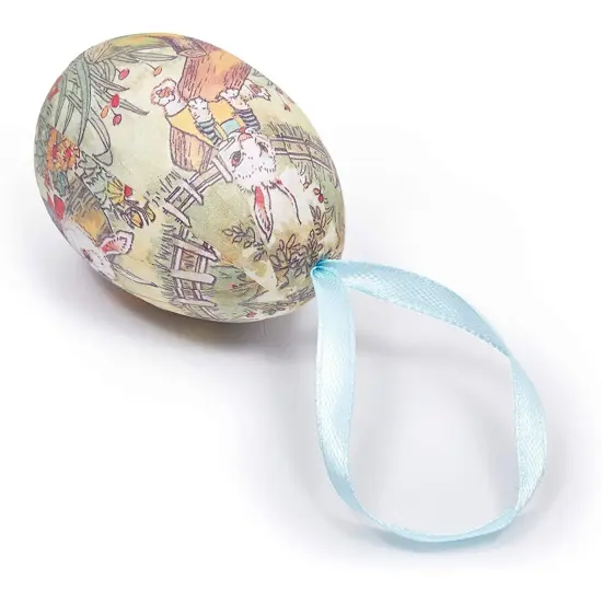 Juvale 36 Pack Easter Egg Ornaments, Easter Bunny Designs, Ideal Plastic Eggs Decorations for DIY Arts & Crafts Projects (3 x 1.75 x 1.75 inches) Multicolor {6}