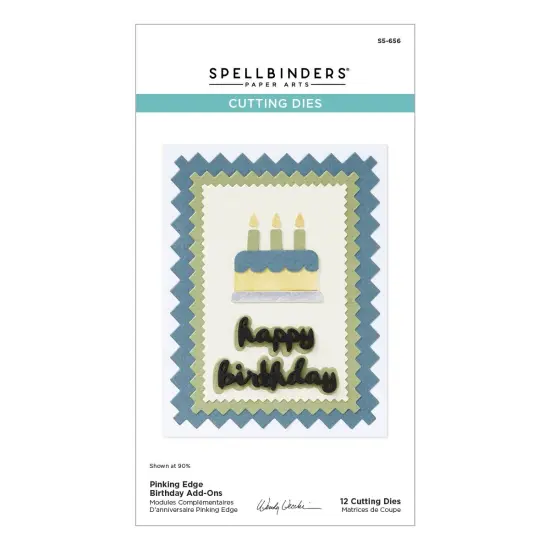 Spellbinders Etched Dies By Wendy Vecchi-Pinking Birthday Rectangles {1}