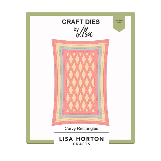 Lisa Horton Crafts Dies-Curvy Rectangles {1}