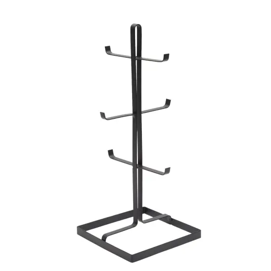 Metal Coffee Mug Holder for Countertop, Holds 6 Cups (Black, 15.45 In) {5}