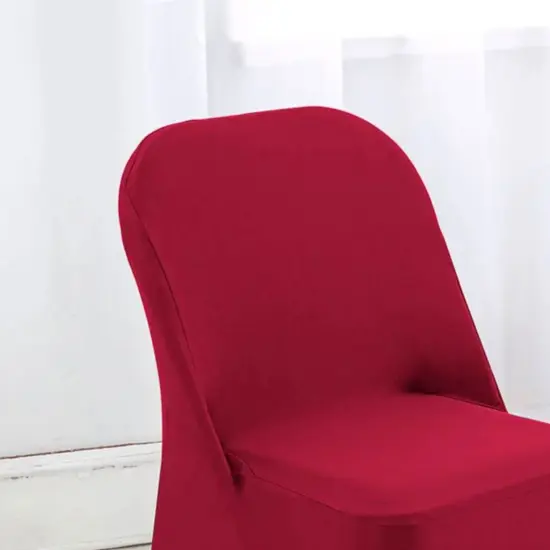 1 Piece Apple Red Stretch Spandex Chair Cover for Vibrant Folding Seating {4}