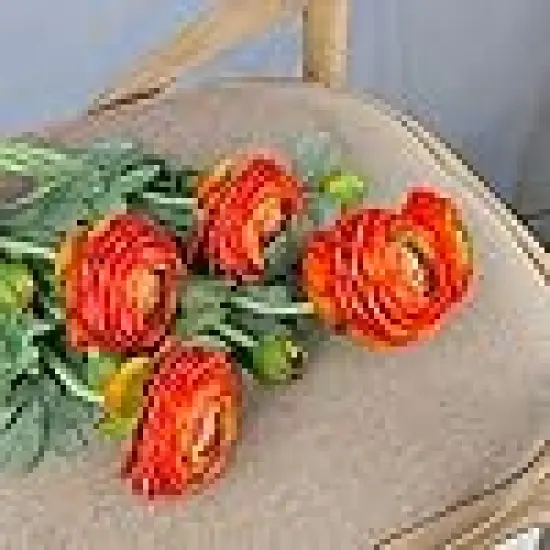 Artificial Ranunculus Flowers with Real Touch Stem {4}
