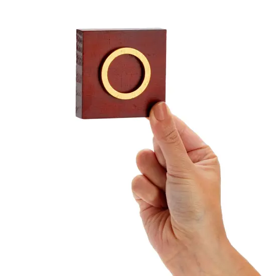 9.5-inch Wooden Tic Tac Toe Game, Decorative Coffee Table Games for Adults and Family Activities {5}