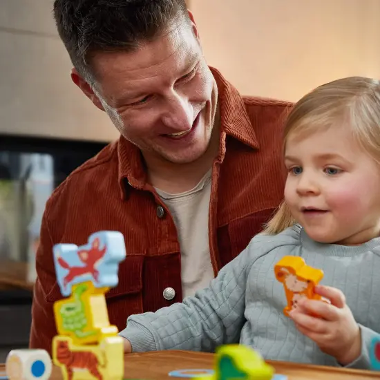 HABA My Very First Games - Animal Upon Animal Junior: Toddler Stacking Game for Preschool Learning Activities & Fun Family Games for Ages 2+ Multicolor {6}